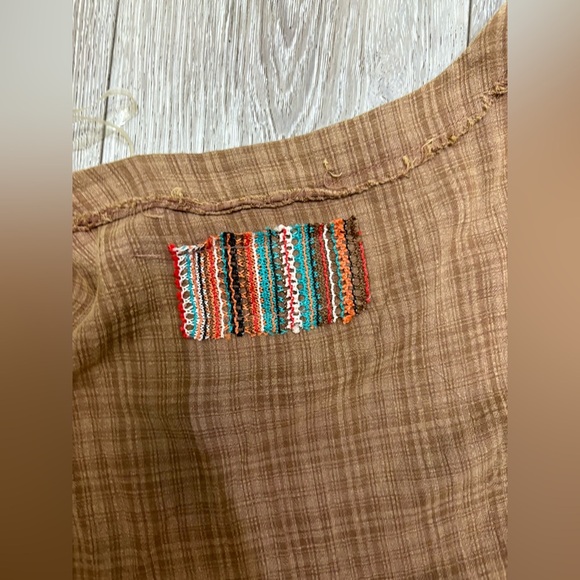 Pol brown Striped Multicolor Long Kimono - Picture 10 of 12